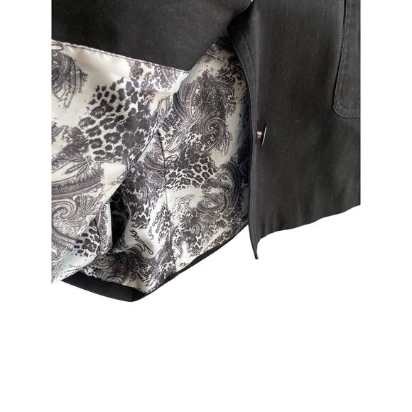 Guess Black Trench Coat Size Petite Medium - Picture 12 of 12